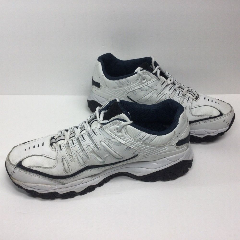 Skechers Memory Foam Mens Running Shoes Size 9.5 Leather Trail Sneakers SN50127